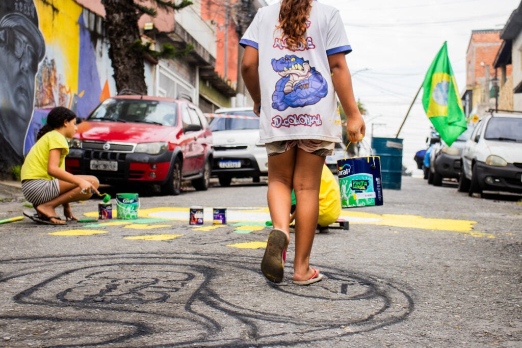Em São Mateus não faltou tinta, disposição e criatividade
