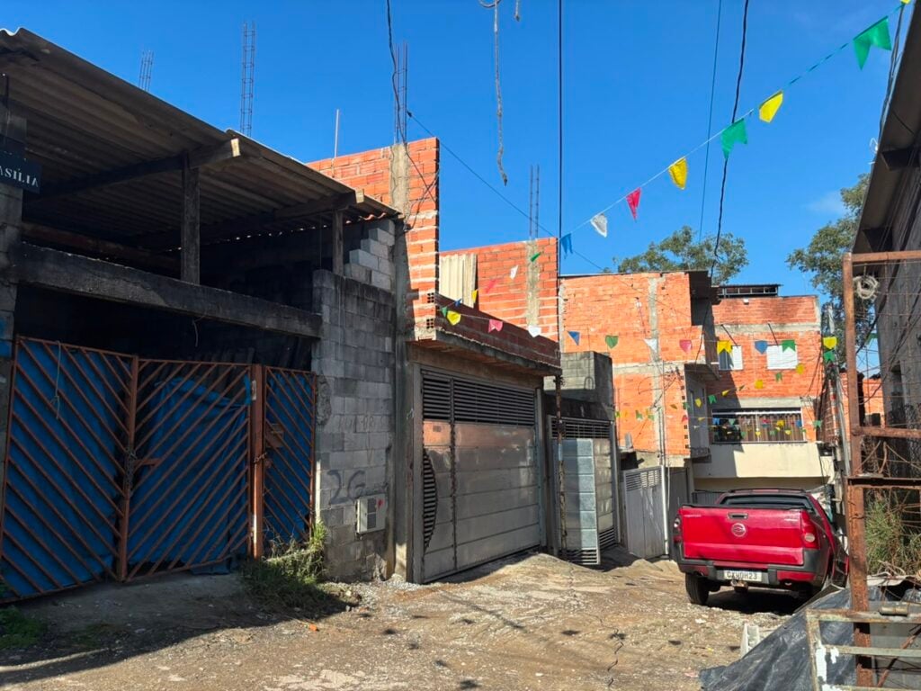 Comunidade Nova Conquista, onde moradores passaram a contar com rede de água e esgoto após anos sem saneamento básico